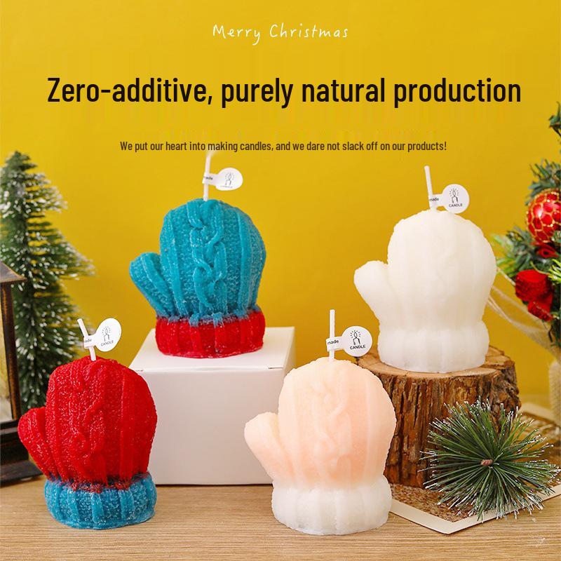 Christmas Scented Candle - Cute Ornament Gift for a Festive Atmosphere & Holiday Healing
