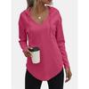 Spring New Women's Casual Fashion Hooded Versatile Long-sleeved Solid Color Sweatshirt