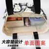 Canvas bag, schoolgirl bag, shoulder bag, large-capacity ins character pattern can be determined