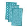 3Pcs Clay Tool Silk Screen Stencils Silk Screen for Clay for Jewelry Making Home Earrings Decoration DIY