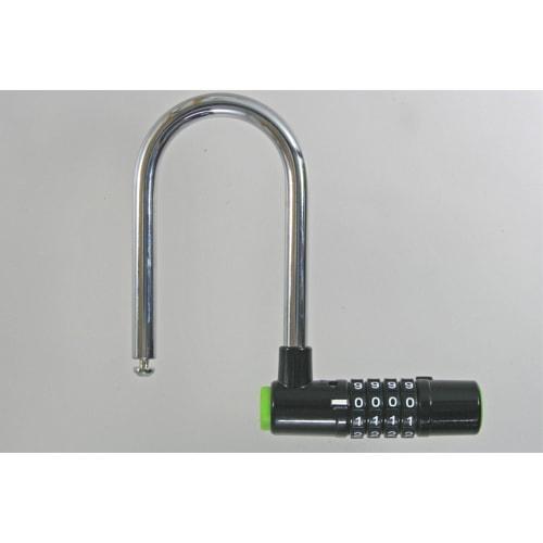 Waki Sangyo Wide Number Lock, Warehouse Lock, Variable Number, 4-Tier Lock, Security Lock, 1 Piece, Black/Silver, 88mm Wide, IB-115