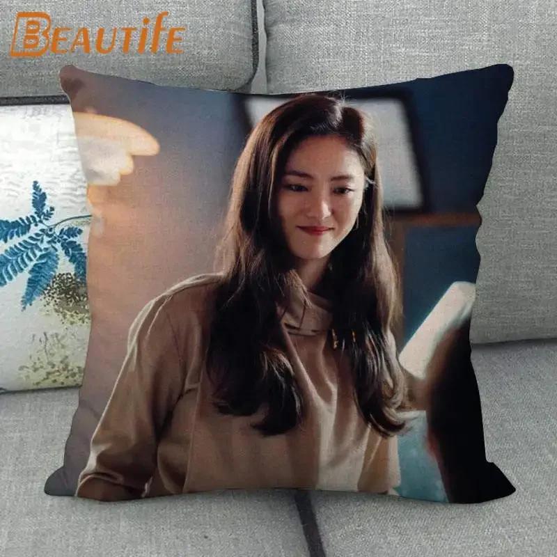 45X45cm Vincenzo Song Joong Ki KPOP Pillow Cover Square Zipper Cotton Linen Fabric Pillow Cases Bedroom Home Decorative Gift