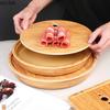 Wood Grain Melamine Plate Hot Pot Restaurant Dry Ice Plate Sashimi Plates Serving Plates Fruit Dish Dessert Bowl Snack Tray