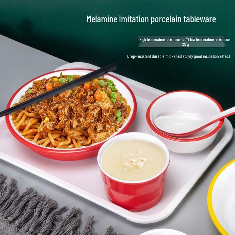 Melamine Imitation Porcelain Deep Round Plates