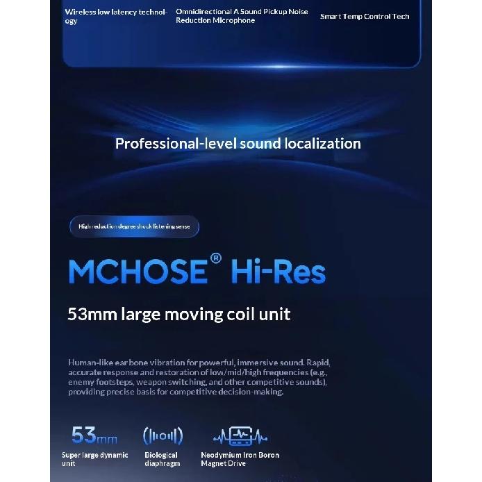 Słuchawki MCHOSE V9 Pro z Mikrofonem Trzy Tryby Bluetooth Bezprzewodowe Komputer PC Słuchawki dla Graczy Akcesoria V9 Pro MCHOSE