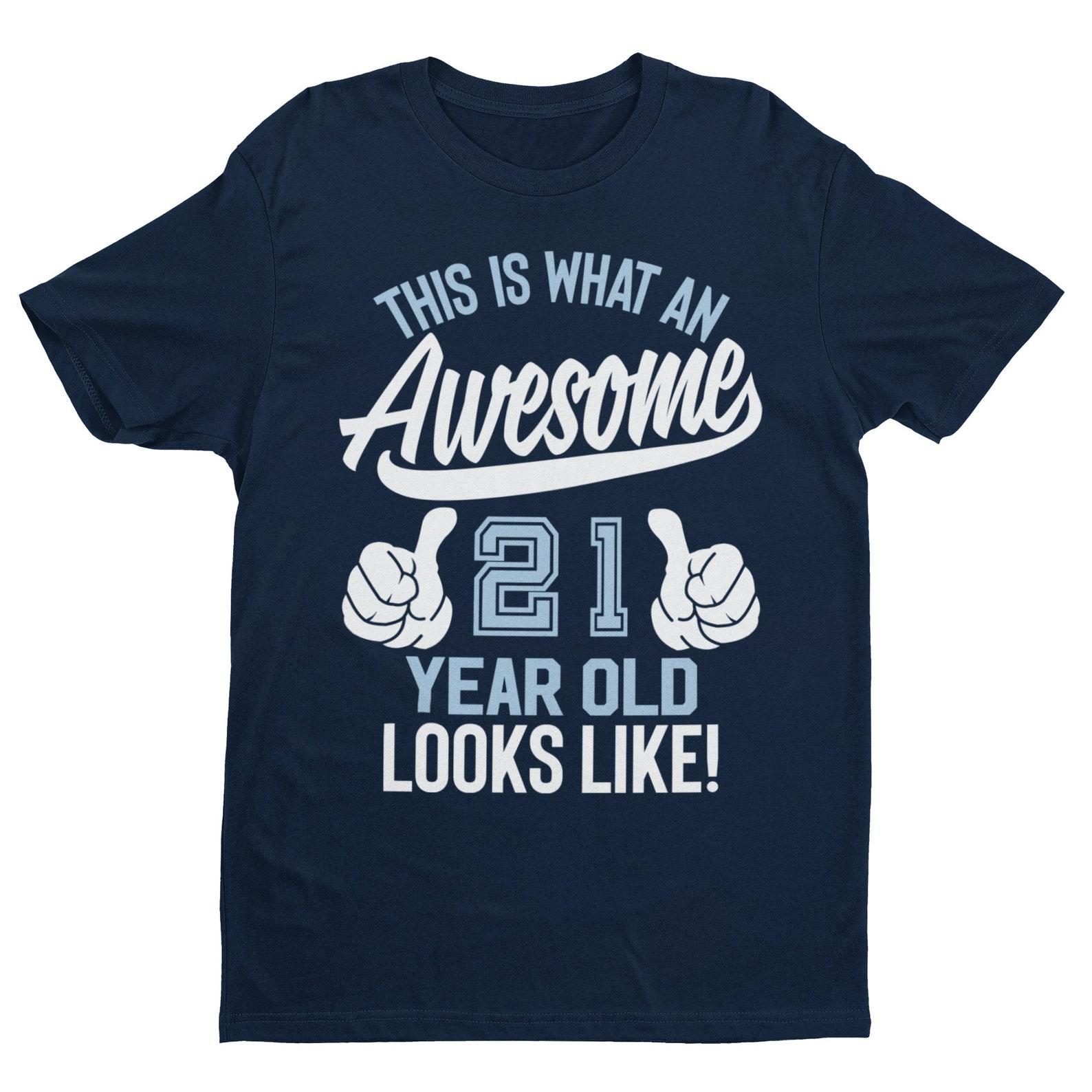 21st Birthday T-Shirt: Thumbs Graphic Tee S