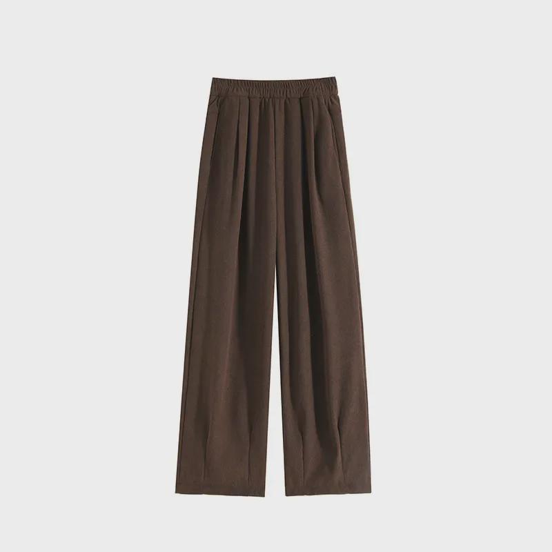 Maillard Women's Wide-Leg Velvet Corduroy Pants for Autumn/Winter 2025 - New Loose Slim Fit by Yamamoto