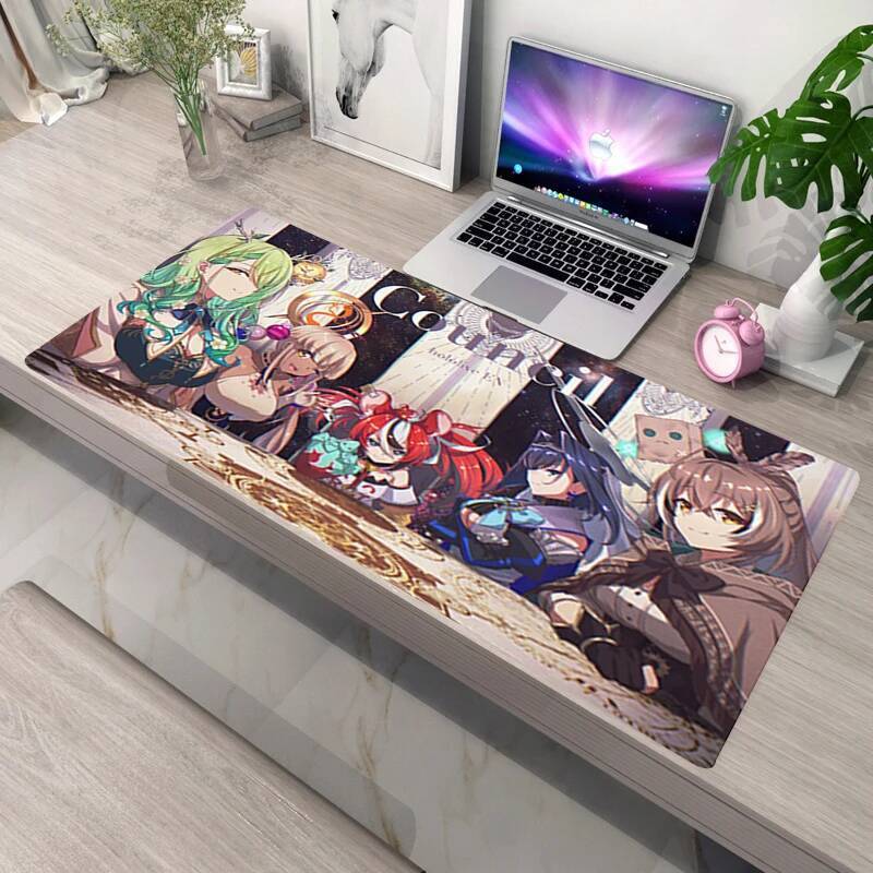 XXL Laptop Deskmat Non-slip Mat Pc Accessories Hololive Large Mousepad Gamer Gawr Gura Mausepad Kawaii Mousepad Mat Keyboard Pad