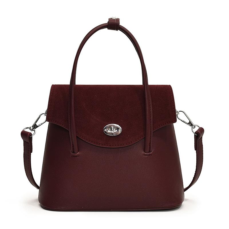 Textured Going Out Small Bag Bag Women's Autumn and Winter Casual Shoulder Crossbody Bucket Bag Suede Handbag