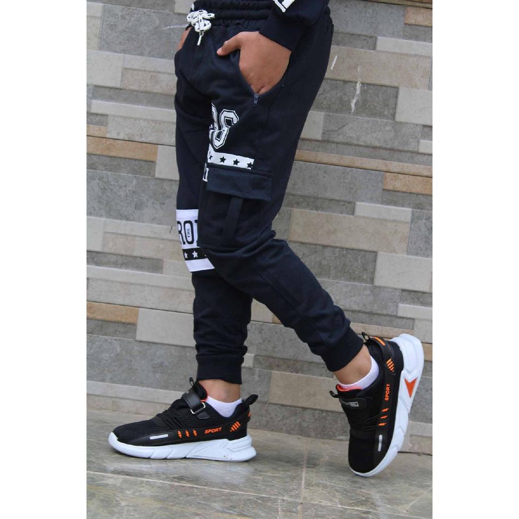 Navy Blue Zipper Pocket Tracksuit Six