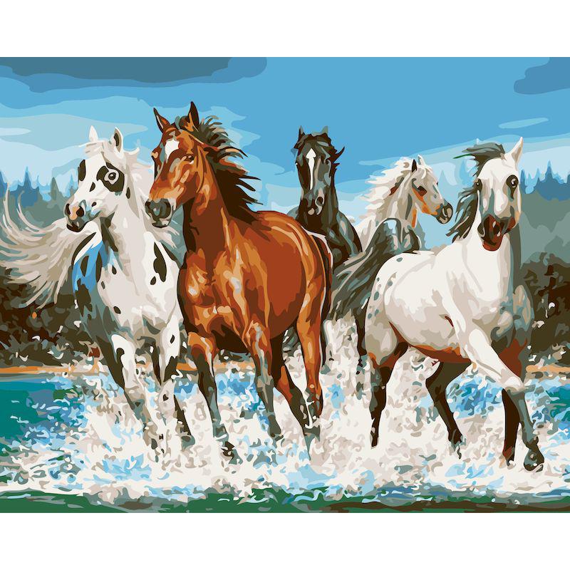 Frameless Digital Oil Painting for Entrance Hall - 40x50 Pigment Kit.