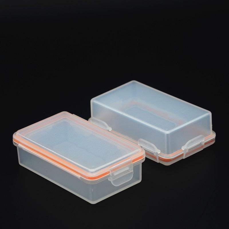 Vattentätt 18650 Batterifodral - Transparent PP-material, Rymmer 2 celler, Helt nytt, Skyddsförvaring