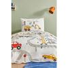 Young Race 100% Cotton Fitted Single Duvet Cover Set