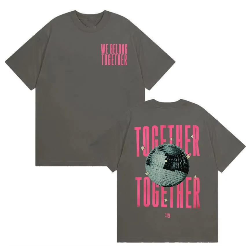 Harry Styles We Belong Together T Shirts Unisex Women High Quality Vintage Tshirt Summer Pure Cotton Short Sleeve Tshirt S