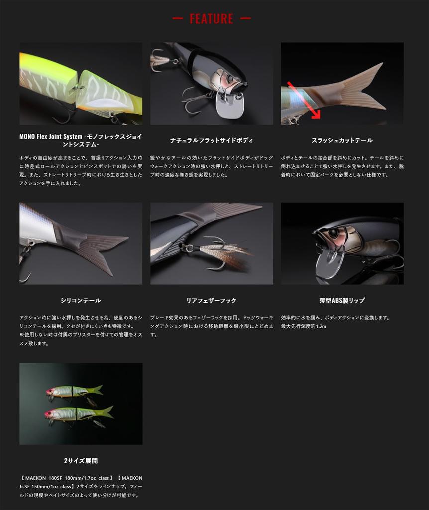 JACKALL Maecon 150mm 1oz Misty Chart Jr.SF /