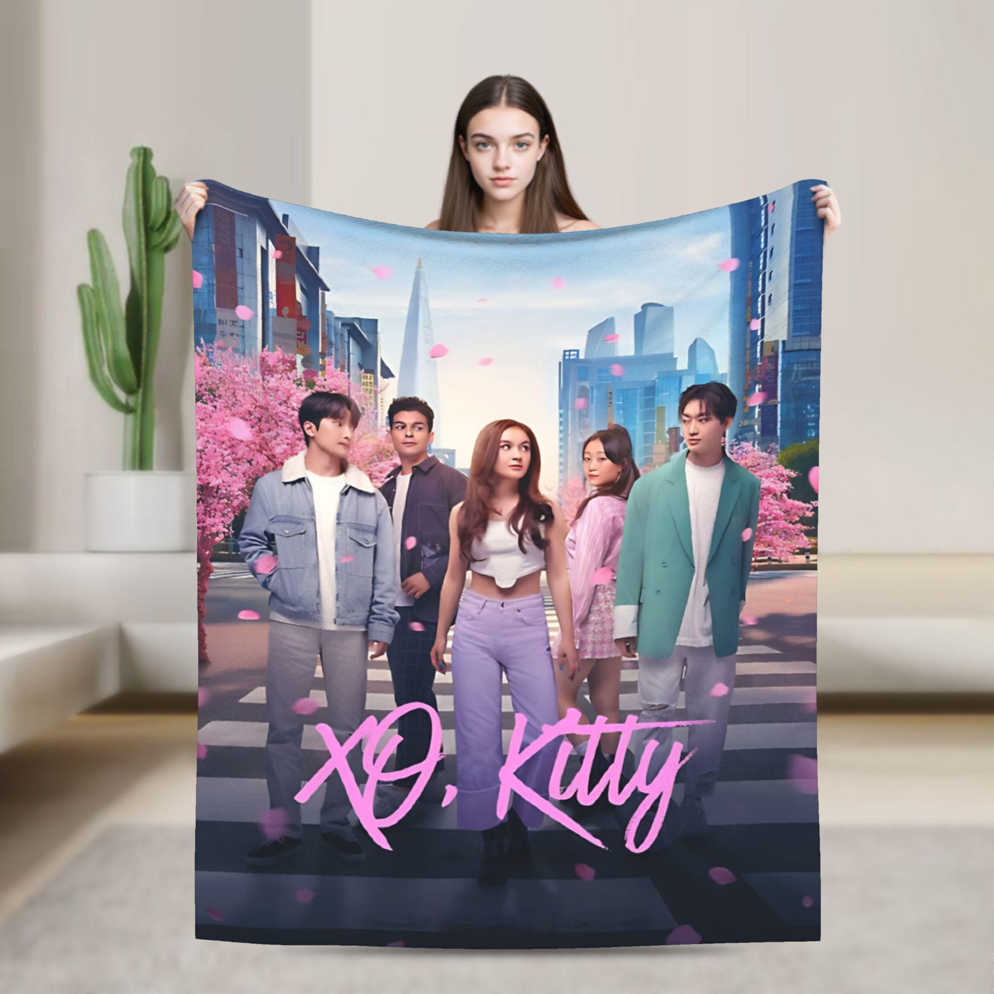 Annier Unisex Tv Xo Kitty Kim Min Ho Plush Blanket Children Flannel Throw Blanket For Living Room Warm Soft Custom Diy Quality Bedspread Gift