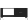 Coffee Table, Black, 90x50x40 Cm, Wood-based Material