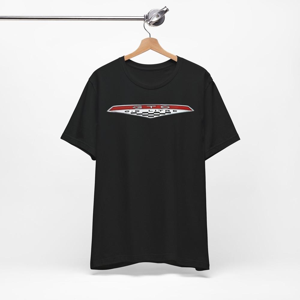 

Pontiac GTO 6.5 LITRE emblem t-shirt muscle car V8 horsepower vintage Unisex T-Shirt XL