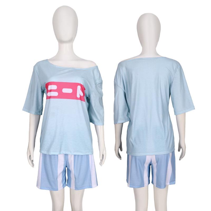 Don't be Oni Sauce, Makoto Oyama Short Sleeve Shorts Daily Suit Halloween Cosplay Suit