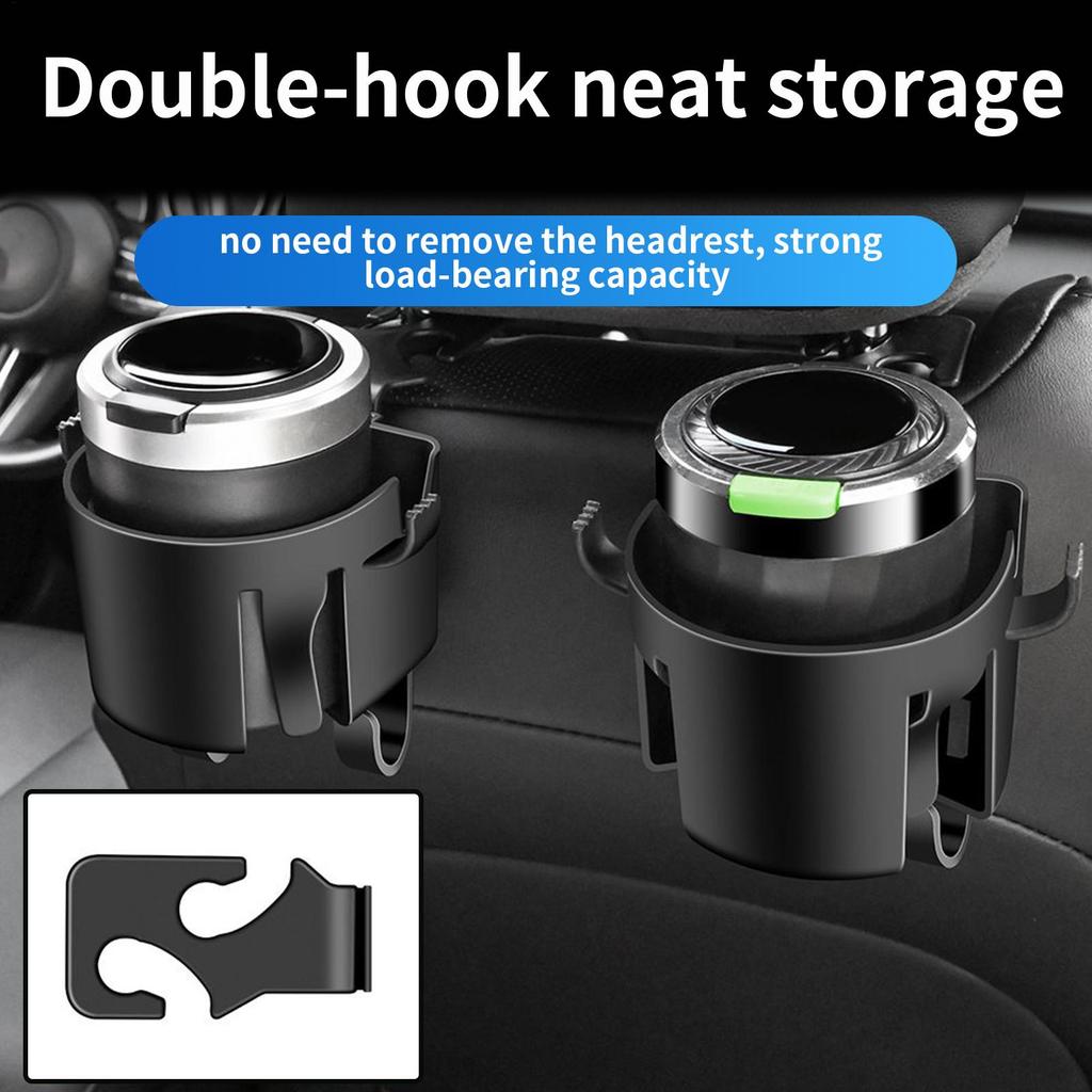 Backseat Cup Holder For Car Car Seat Hooks For Headrest Beverage Bottle Storage Organizer Accessories For Automotive Interior