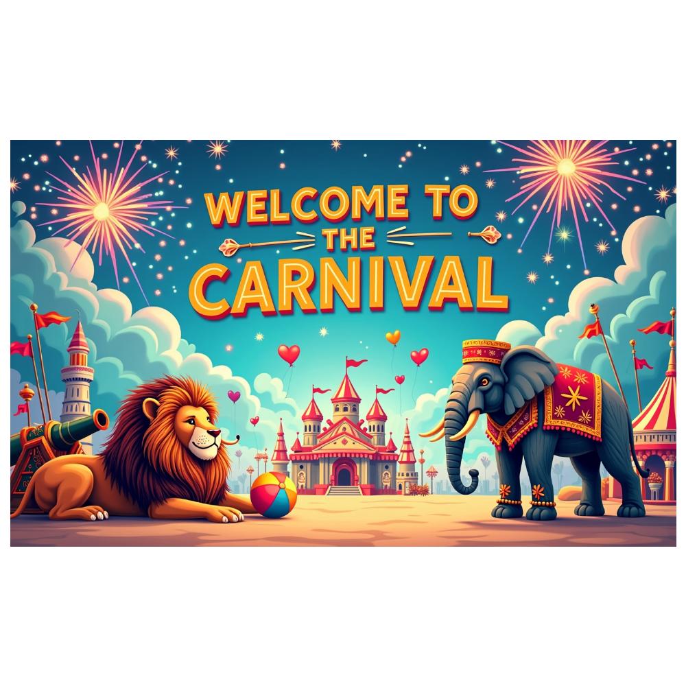 Event Backdrop Large Carnival Banner Decor Reusable Welcome Backdrop For School Event Festival Decor Birthday