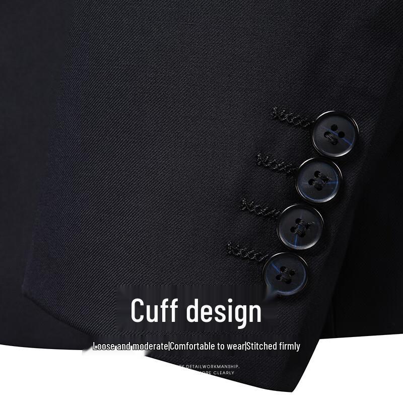 Shanshan Men's Slim Fit Wrinkle-Resistant Business Suit Set