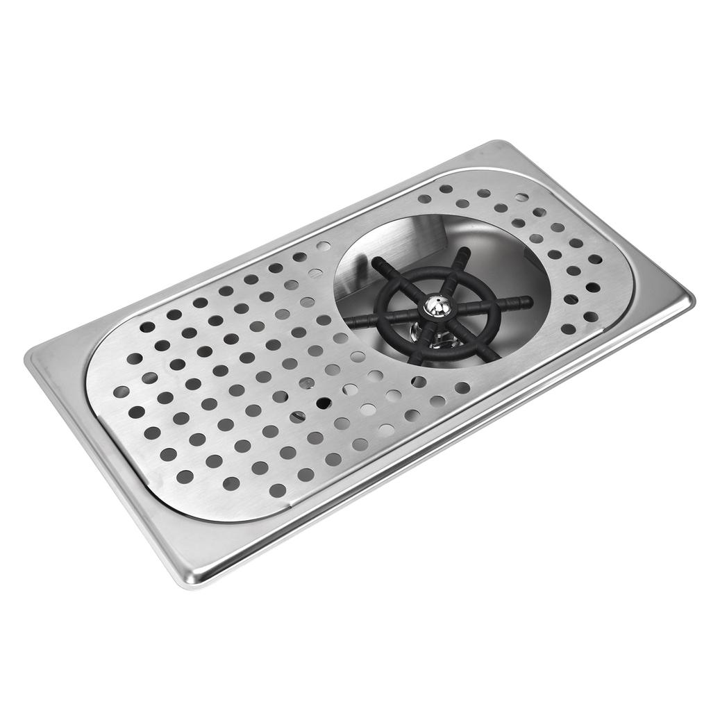 Automatyczny spłukiwacz do kubków Szybkie płukanie G1/2 Stal nierdzewna Płukacz do dzbanków dla Hotelu Kawiarni DomuFC‑12‑1