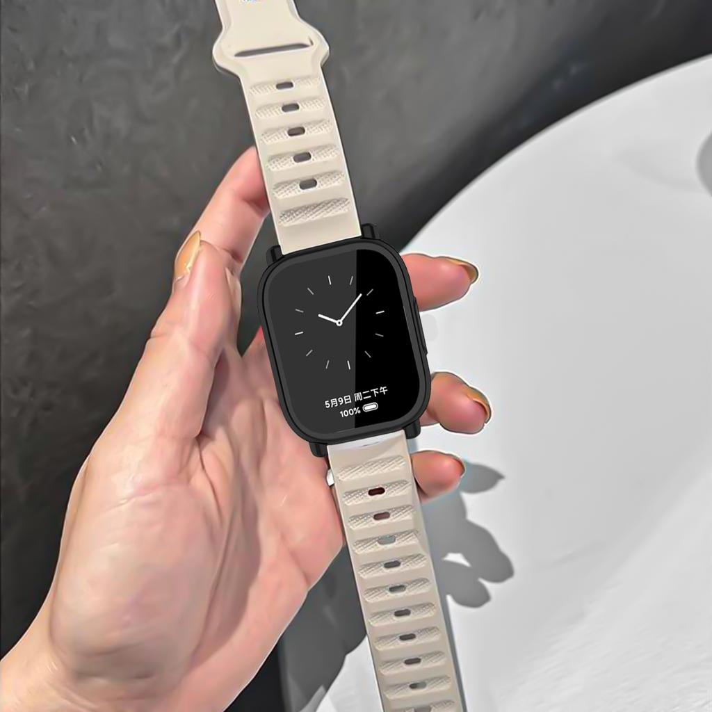 Breathable Silicone Strap+TPU Screen Protector For Redmi Watch 5 Active Band Soft Case For Redmi Watch 5 Lite Sports Band Correa