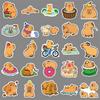 100 Capybara Doodle Stickers - Cute Cartoon Animal Decorations for Phone Cases and Mochi DIY Projects.