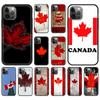 Canada Steag Canadian CA Frunză Carcasă Telefon Luxoasă Pentru iPhone 13 15 14 12 11 Pro MAX XR X SE XS 7 8 Plus Silicon Negru Mat Capac