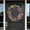 Artificial Butterfly Wreath Outdoor Decorative Welcome Wreath For Front Door Wall Window Spring Party Decoration