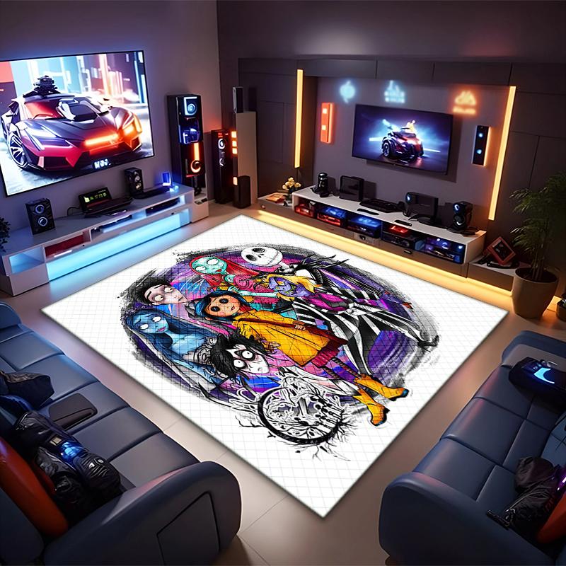 1PC The Nightmare Before Christmas Rug - Home Decoration Carpet For Living Room Bedroom Flooring Computer Chair Area Rug