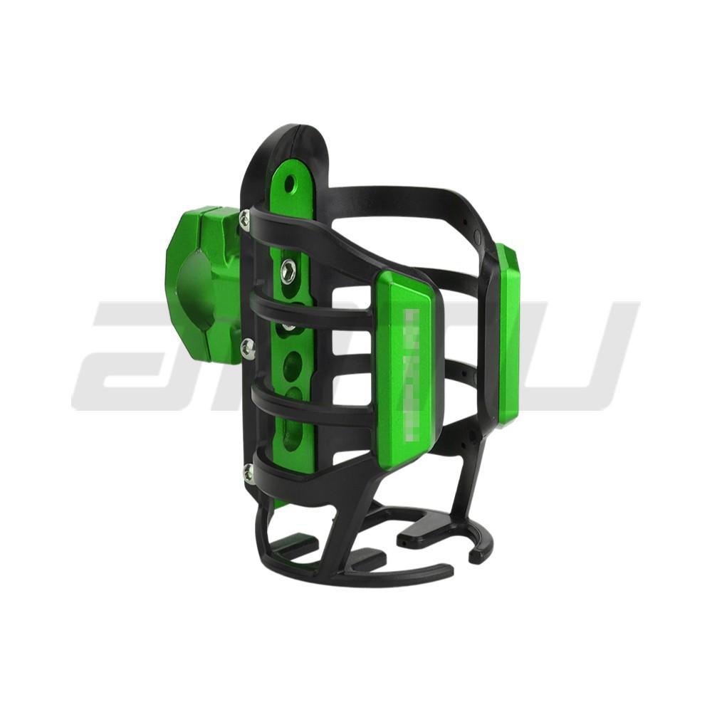

Cross Border Motorcycle Water Cup Holder Electric Kettle Universal Bottle Aluminum Alloy Bracket No Drilling Required зелёный