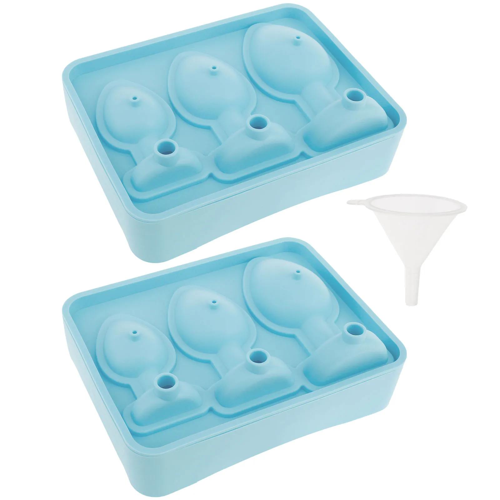 

2Pcs Ice Cube Mold Silicone Prank Butt Plug Shaped Mold Prank Ice Cube Molds Kitchen DIY Ice Maker Juice Drink Ice Cube Trays