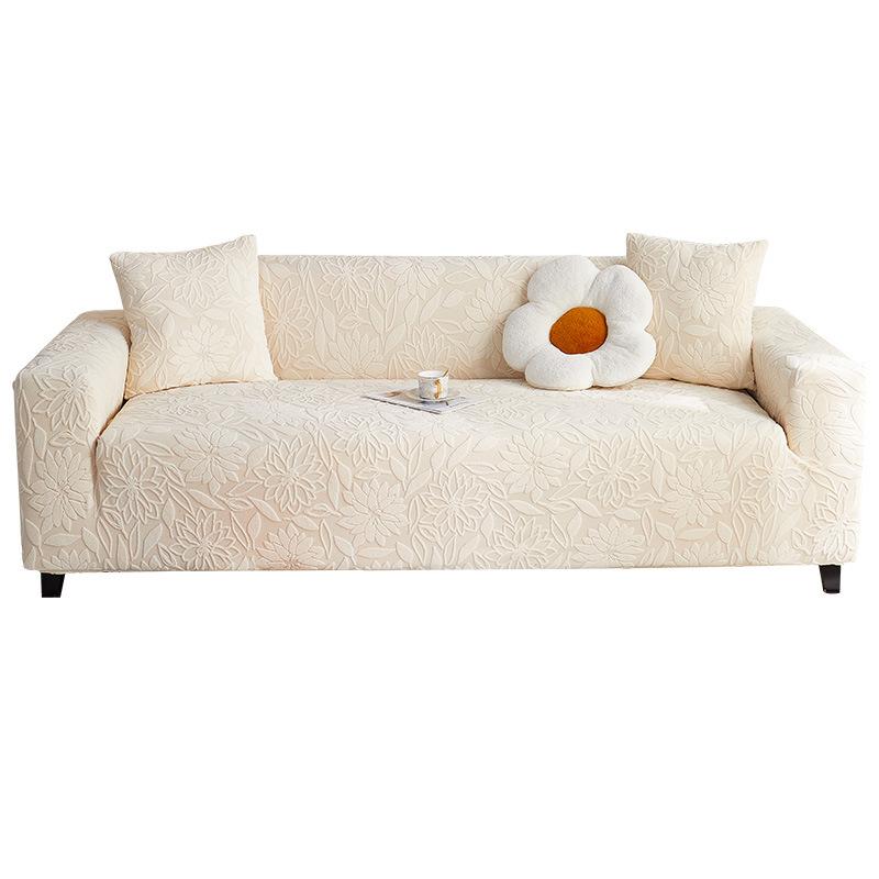 Cream Style Elastic Sofa Cover  All Season Universal  Anti Slip Seat Cushion  Anti Cat Scratch Sofa Cover Cloth  Breathable