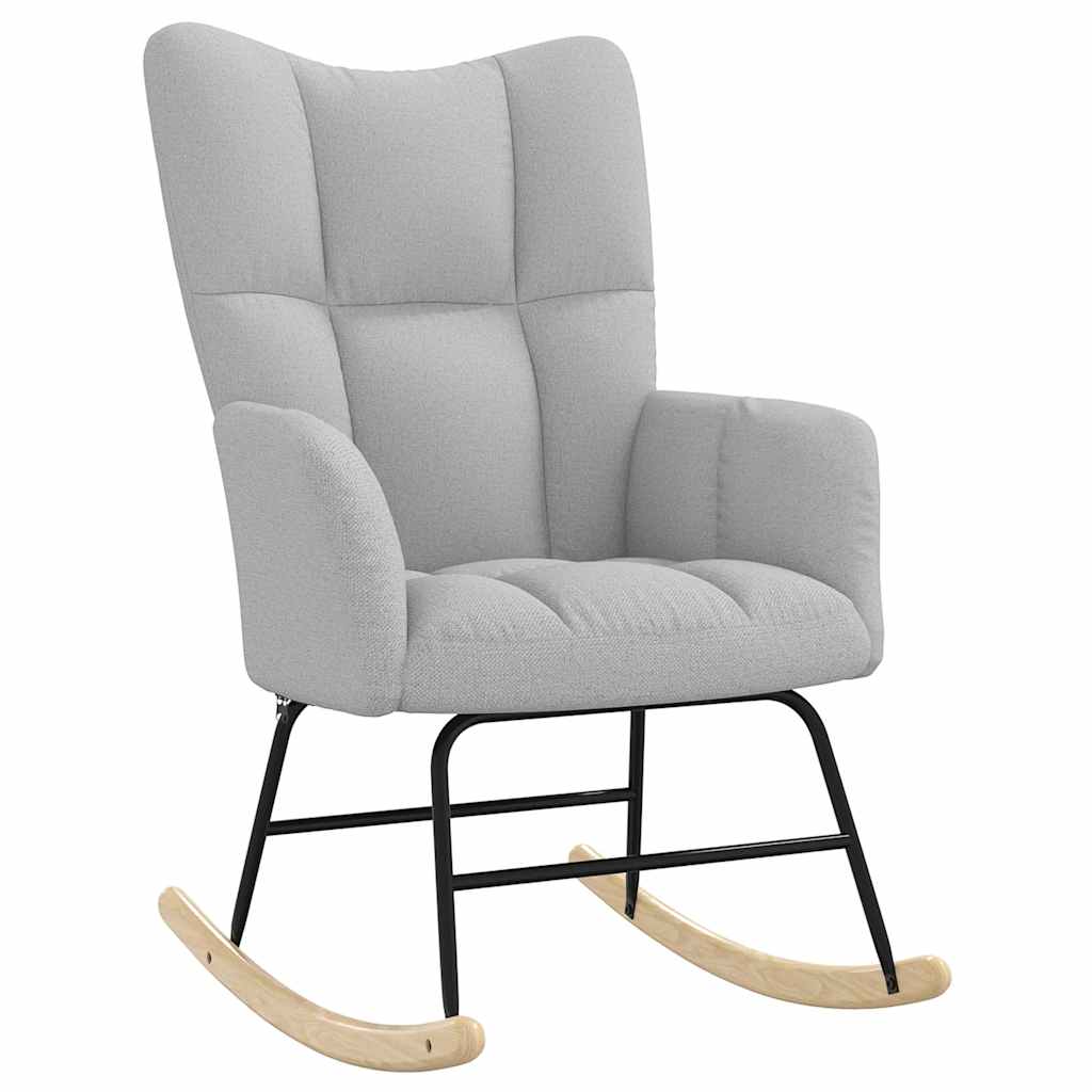 Rocking Chair Cloud Grey Fabric