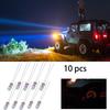 10 Pcs Automobile Instrument Light T3 Light Bulb Car ABS 12V 30MA For All Models Dashboard Lights Warm White Light Car Accessor