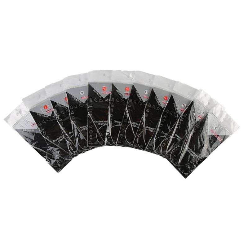 

Pack of 10 Circular Knitting Needle Set for Sweaters, Hat, and Scarves Knitting Pins for Beginners & Expert Knitters