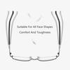 Transition Photochromic Optical Metal Progressive Reading Glasses Anti-Blue-Ray Resin Presbyopic Glass