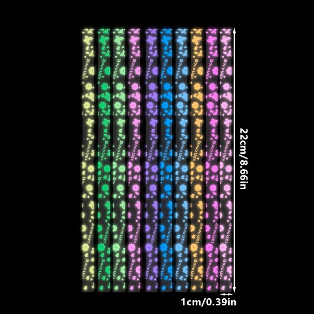 210pcs Luminous Star Origami DIY Handmade Art Paper Craft Folding Paper Strips Gradient Color Pentagram Folding Paper Gift