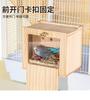 Transparent Wooden Bird House Nest for Parrots Parakeets Cockatiels Breeding Box Cage Accessories  Home Balcony Decoration Easy