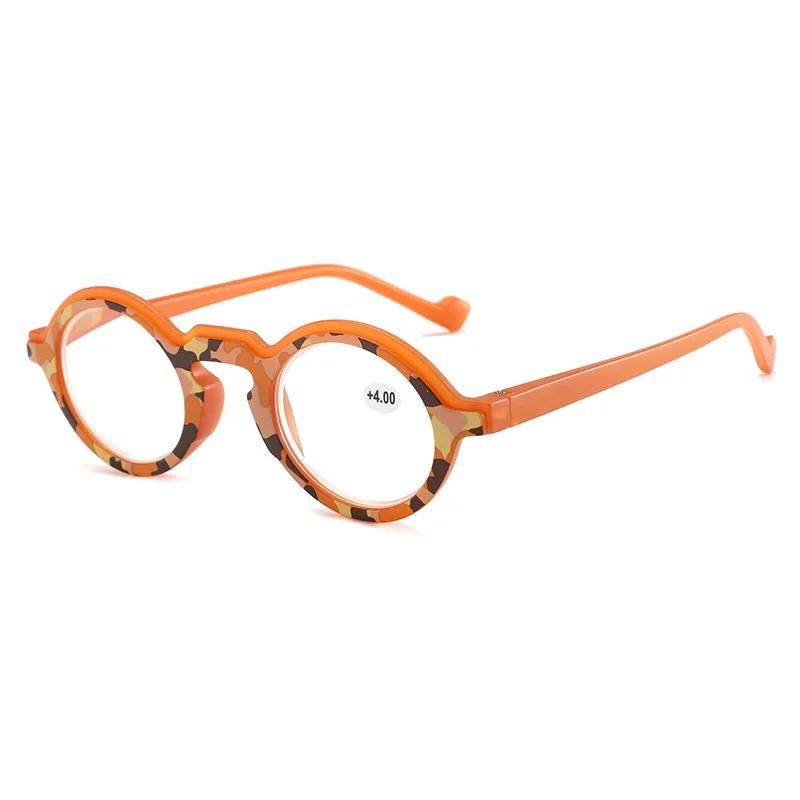 

New Retro Ultra Light Small Round Frame Hip-Hop Reading Glasses European And American Fashion Personality Trend Reading Glasses 2.0
