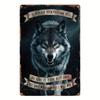 Metal Poster Wolf Vintage Wall Art Home Decor