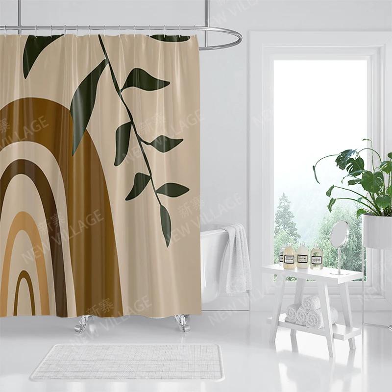 Vodotěsný látkový sprchový závěs Koupelnové závěsové doplňky 180x200 Koupelnový závěs do sprchy 240*200 severský boho dekor 240x200