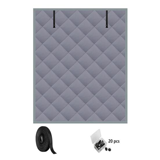 Insulated Window Covers 3-Layer Design High-Density Oxford Cloth Roll-Up Straps Winter Thermal Insulation Curtains Set