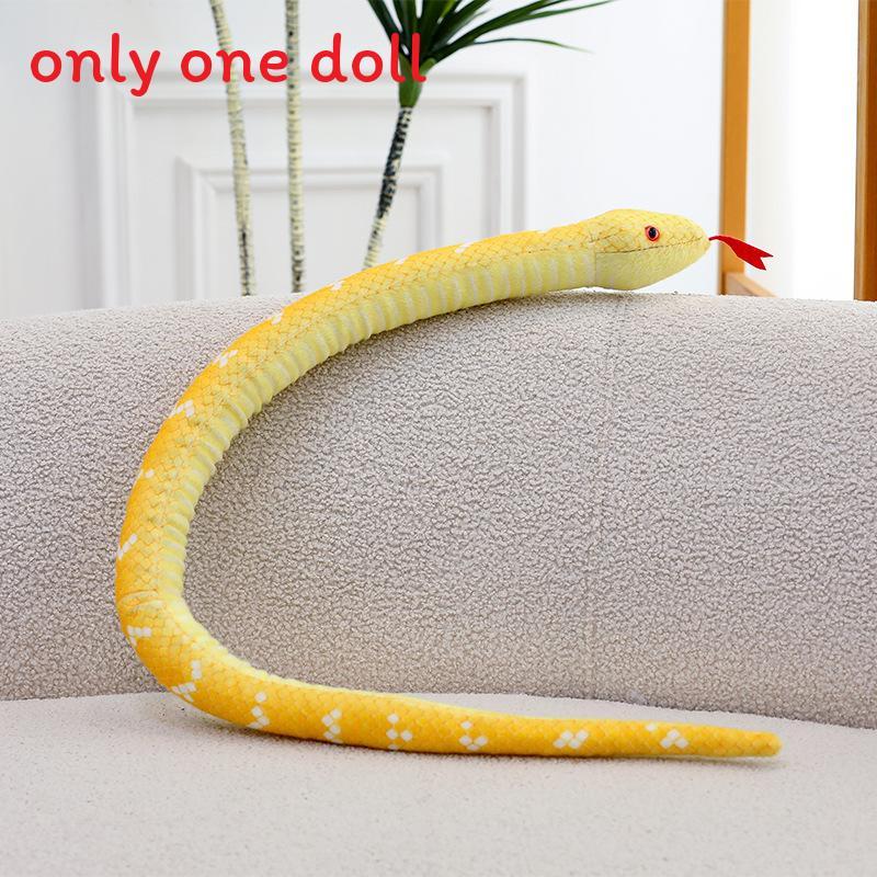 Snake Plush Toy With Realistic Design For Kids And Adults Gift Collectible