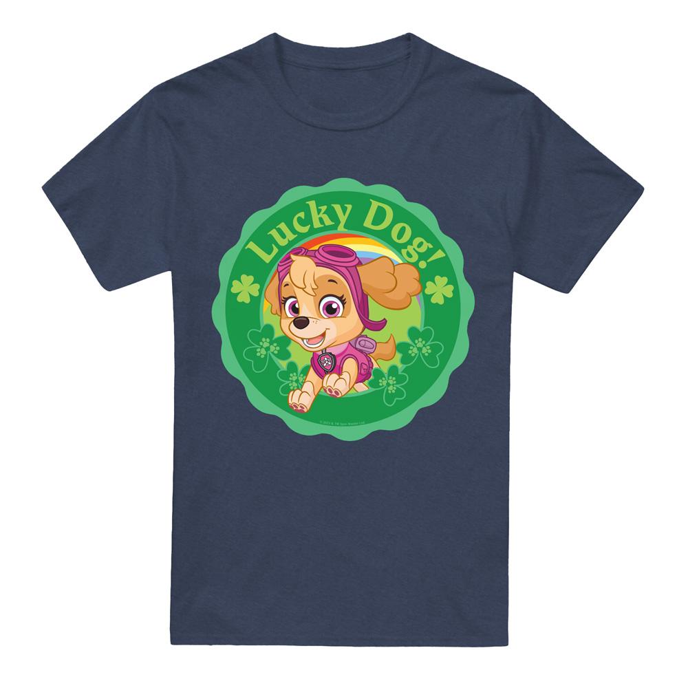 Paw Patrol Unisex Adult Lucky Dog St Patricks Day T-Shirt