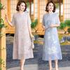 Elegant 2026 Summer Dress: Chic Chinese Style for Middle-Aged & Elderly Women