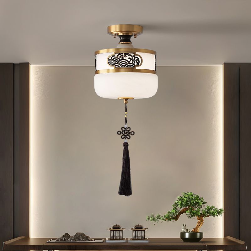 New Chinese-style corridor LED lights, Chinese-style circular ceiling lights, corridor lights, balcony stairwell entrance lights
