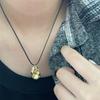 European American Irregular Geometry Pendant All-matched Clavicle Chain Novel Wax Line Cold Wind Necklace for Girls